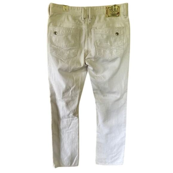 Buffalo David Bitton JJ Denim Co Spencer Slim White Distressed Jeans Men’s 31x32 - Picture 3 of 10